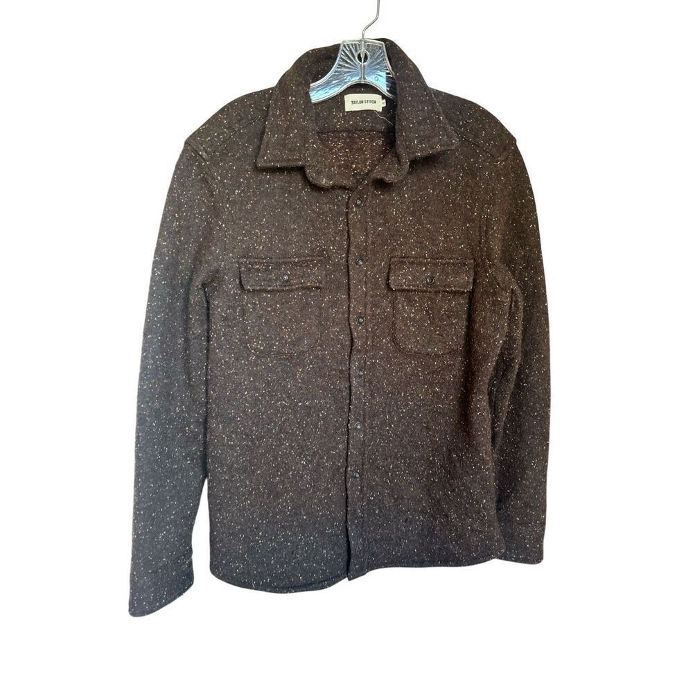 Taylor Stitch Leeward Heavyweight  Overshirt Brown Wool Blend Size 40